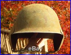 Original WW2 US Army Air Force Military M3 Gunner's Flak Helmet