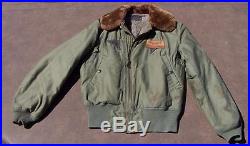 Original WWII Army Air Forces AAF Intermediate Flying Jacket Type B-15A named