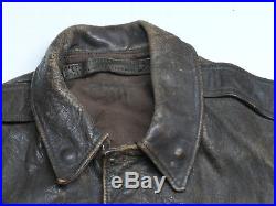 Original WWII Pilot's A-2 Leather Flight Jacket USAAF US Army Air Forces
