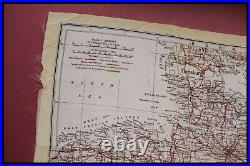 Original Wwii Royal Air Force Pilots Silk Escape Map, Germany, D-day 1944
