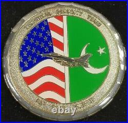 PAF 9th Fighter Sq Challenge Coin Pakistan Air Force Base Mushaf TST BAHES HITI