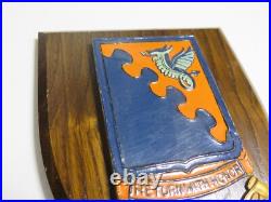 PAINTED WWII U. S. AIR FORCE 31st Tactical Fighter Wing PATCH PLAQUE SHIELD Vtg