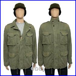 Polo Ralph Lauren USAF MIL-J-4883A Military Army Field Mens Jacket Green S 38 40