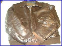 Post Wwii United States Air Force A-2 Brown Flight Bomber Jacket Size 40