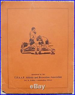 Rare 1945 Wwii Ww II United States Army Air Force Boxing Show Program Joe Louis