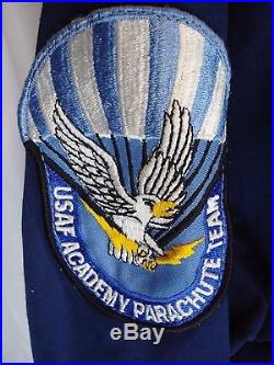 RARE Authentic USAF Air Force Academy USAFA Parachute Team Flight jump Suit L