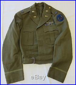 RARE NAMED 8th US ARMY AIR FORCE FLIGHTER PILOT 1944 BRITISH Made UNIFORM GROUP