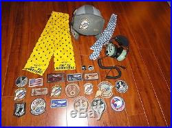 Rare Named Pilot 336th Fighter Squadron Usaf Air Force Patch Lot Gentex Helmet