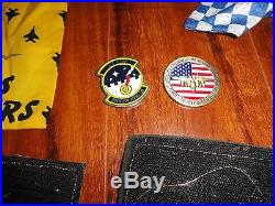Rare Named Pilot 336th Fighter Squadron Usaf Air Force Patch Lot Gentex Helmet