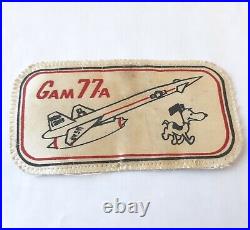 RARE USAF 1318 G AM 77-A Snoopy Air Force Nylon 4.25x2.25 Patch