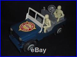 RARE VINTAGE 1950's MARX U. S. AIR FORCE RADIO WILLY'S JEEP TOY SET WITH BOX