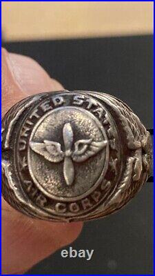 RARE VINTAGE United States Air Corps Silver Ring