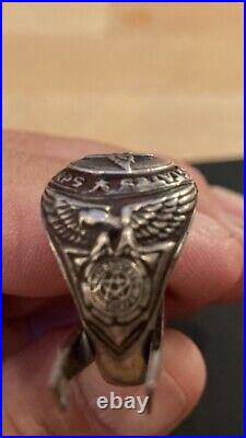 RARE VINTAGE United States Air Corps Silver Ring