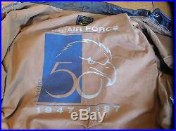 RARE VTG Avirex USAF 50th Anniversary 1997 Leather 1931 A-2 Jacket USA Air Force