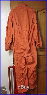 RARE! Vietnam War USAF FLYING COVERALL SUIT ORANGE K-2B US Air Force Military