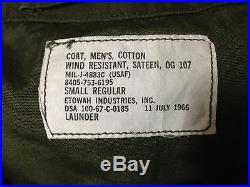 RARE Vietnam War USAF OG-107 Field Jacket US Air Force US Military Uniform Coat