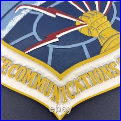 RARE Vintage 15 US Air Force Communications Service Plaque AFCS AFCC Fiberglass