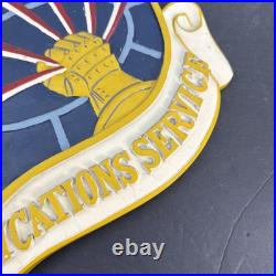 RARE Vintage 15 US Air Force Communications Service Plaque AFCS AFCC Fiberglass