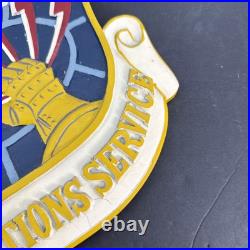 RARE Vintage 15 US Air Force Communications Service Plaque AFCS AFCC Fiberglass