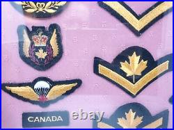 RCAF Canada Air Force Patches Buttons Ribbon Bar Display Collection Canadian