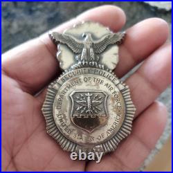 Rare 1950's U. S. Air Force AIR POLICE Security/Special Forces Badge