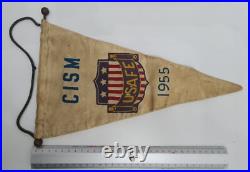 Rare 1955 USAF /USAFE AIR FORCE CISM pennant 13.7 7.45