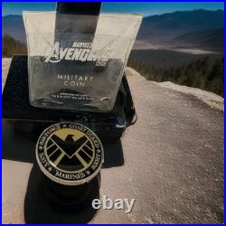 Rare 2012 Marvel Avengers Military Challenge Coin Army Navy Marines USAF USCG