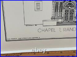 Rare Air Force Architecture Series Prints Randolph Air Force Base TAJ Chapel Sig