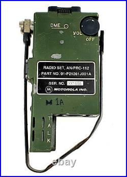 Rare An/prc-112 Motorola Survival Pilot Radio Us Army Usaf Handset An/prc-90