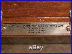 Rare Deck-watch Holding Case Made For Us Army-airforce Museum Piece Army