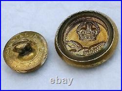 Rare RAF Button Concealed Compass LH Turn J. R Gaunt & Son London Royal Air Force