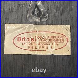 Rare USAF Plaque 307th Tactical Fighter Squadron Stingers Bito's Plaque Vietnam