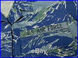 Rare US Air Force Experimental Uniform Blue Tiger Stripe Camo 20L USAF ABU