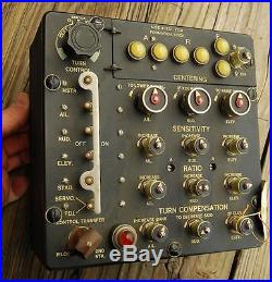Rare U. S. Army Air Forces B-17 WWII Military Type C-1 Autopilot Control Panel