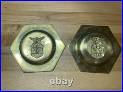 Rare Vintage Department of the Air Force Brass Ashtrays