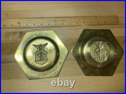 Rare Vintage Department of the Air Force Brass Ashtrays