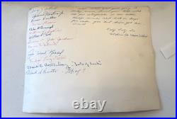 Rare Vintage Photo United States Air Force Amarillo Texas Pilots Signed