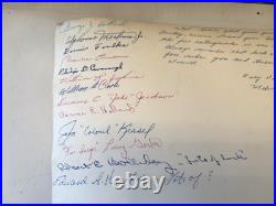 Rare Vintage Photo United States Air Force Amarillo Texas Pilots Signed