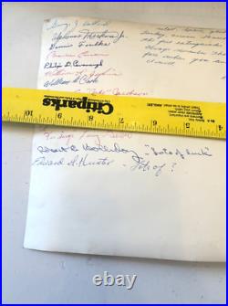 Rare Vintage Photo United States Air Force Amarillo Texas Pilots Signed