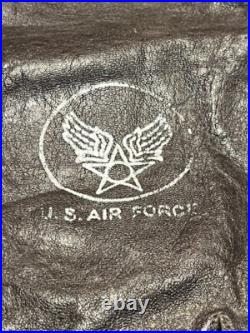 Rare Vintage Us Air Force Flying Leather Gloves Summer Type B-3a Pilot