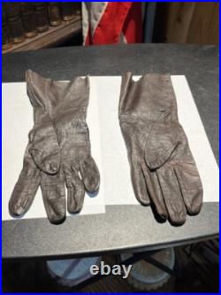 Rare Vintage Us Air Force Flying Leather Gloves Summer Type B-3a Pilot