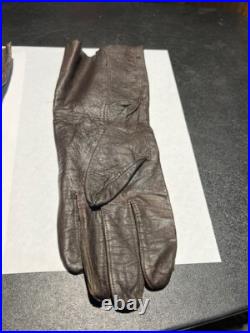 Rare Vintage Us Air Force Flying Leather Gloves Summer Type B-3a Pilot
