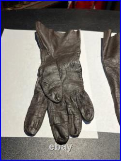 Rare Vintage Us Air Force Flying Leather Gloves Summer Type B-3a Pilot