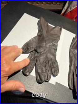 Rare Vintage Us Air Force Flying Leather Gloves Summer Type B-3a Pilot