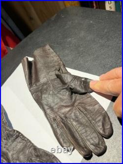 Rare Vintage Us Air Force Flying Leather Gloves Summer Type B-3a Pilot