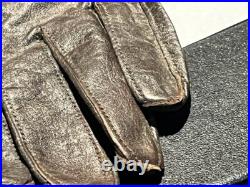 Rare Vintage Us Air Force Flying Leather Gloves Summer Type B-3a Pilot