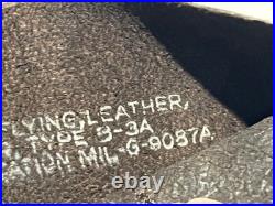 Rare Vintage Us Air Force Flying Leather Gloves Summer Type B-3a Pilot