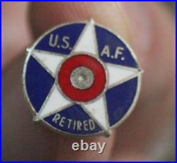 Rare WW2 U. S A. F Retired Air Force Enamel Pin