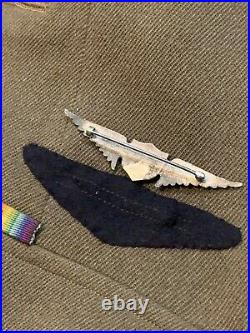 Rare Ww1 Air Force Pilot Named Jacket Meyer Pin Back Wing Pin