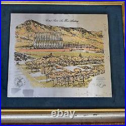 Reed & Barton US Air Force Academy Cadet Area Damascene Etching Limited Edition